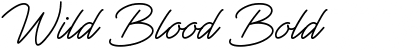 Download Wild Blood Bold Font Title Preview
