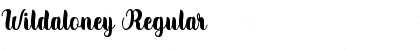 Download Wildaloney Regular Font Title Preview