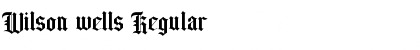 Download Wilson wells Regular Font Title Preview