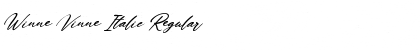 Download Winne Vinne Italic Regular Font Title Preview