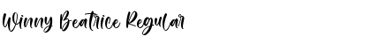 Download Winny Beatrice Regular Font Title Preview