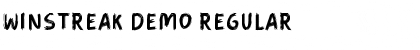 Download Winstreak DEMO Regular Font Title Preview