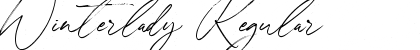 Download Winterlady Regular Font Title Preview