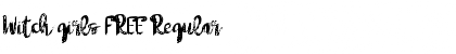 Download Witch girls FREE Regular Font Title Preview