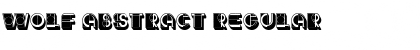 Download Wolf Abstract Regular Font Title Preview