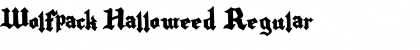 Download Wolfpack Halloweed Regular Font Title Preview