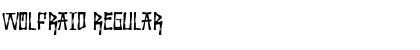 Download Wolfraid Regular Font Title Preview