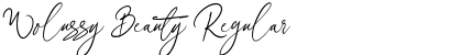 Download Wolussy Beauty Regular Font Title Preview