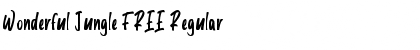 Download Wonderful Jungle FREE Regular Font Title Preview