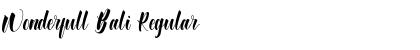 Download Wonderfull Bali Regular Font Title Preview