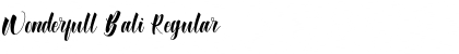 Download Wonderfull Bali Regular Font Title Preview
