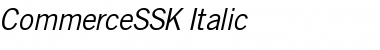 Download CommerceSSK Italic Font Title Preview
