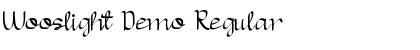 Download Wooslight Demo Regular Font Title Preview
