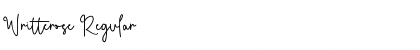 Download Writterose Regular Font Title Preview