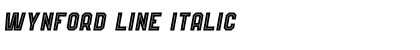 Download Wynford Line Italic Font Title Preview