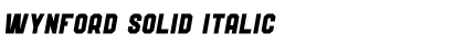 Download Wynford Solid Italic Font Title Preview