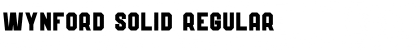 Download Wynford Solid Regular Font Title Preview