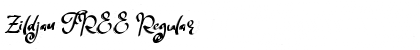 Download Zildjan FREE Regular Font Title Preview