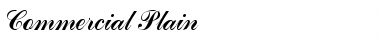 Download Commercial Script Regular Font Title Preview