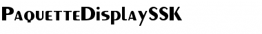 Download PaquetteDisplaySSK Regular Font Title Preview
