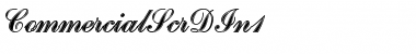 Download CommercialScrDIn1 Regular Font Title Preview