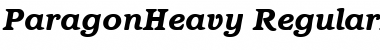 Download ParagonHeavy RegularItalic Font Title Preview