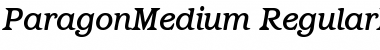 Download ParagonMedium RegularItalic Font Title Preview