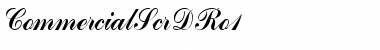 Download CommercialScrDRo1 Regular Font Title Preview