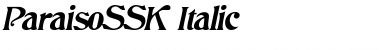 Download ParaisoSSK Italic Font Title Preview
