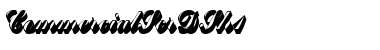 Download CommercialScrDSh1 Regular Font Title Preview