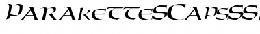 Download ParaketteSCapsSSK Italic Font Title Preview