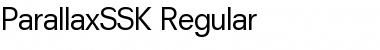 Download ParallaxSSK Regular Font Title Preview