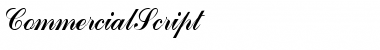 Download CommercialScript Regular Font Title Preview