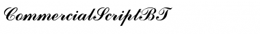 Download CommercialScriptBT Regular Font Title Preview