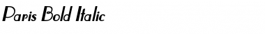 Download Paris Bold Italic Font Title Preview