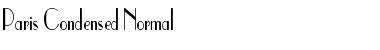Download Paris Condensed Normal Font Title Preview