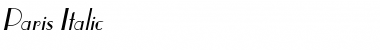 Download Paris Italic Font Title Preview