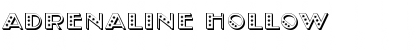 Download Adrenaline Hollow Regular Font Title Preview