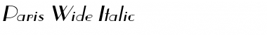 Download Paris Wide Italic Font Title Preview