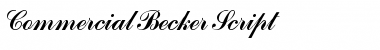 Download Commercial Becker Script Regular Font Title Preview