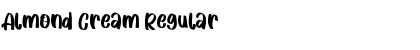Download Almond Cream Regular Font Title Preview