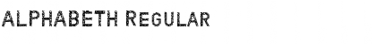 Download ALPHABETH Regular Font Title Preview