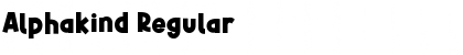 Download Alphakind Regular Font Title Preview