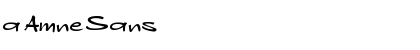 Download a Amne Sans Regular Font Title Preview