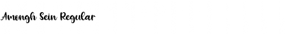 Download Amongh Sein Regular Font Title Preview