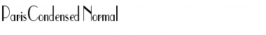 Download ParisCondensed Normal Font Title Preview