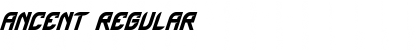 Download Ancent Regular Font Title Preview