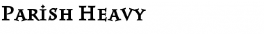 Download Parish Heavy Font Title Preview