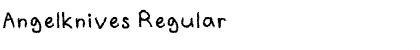 Download Angelknives Regular Font Title Preview
