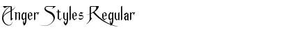 Download Anger Styles Regular Font Title Preview